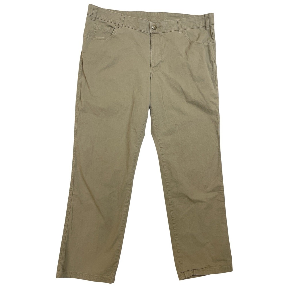 Columbia Men's Khaki Pants Regular Fit 40x32 Cotton Stretch Casual Chino Pants